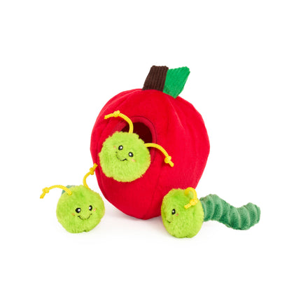 Dog Toy Wormy Apple Zippy Burrow® Plush Toy