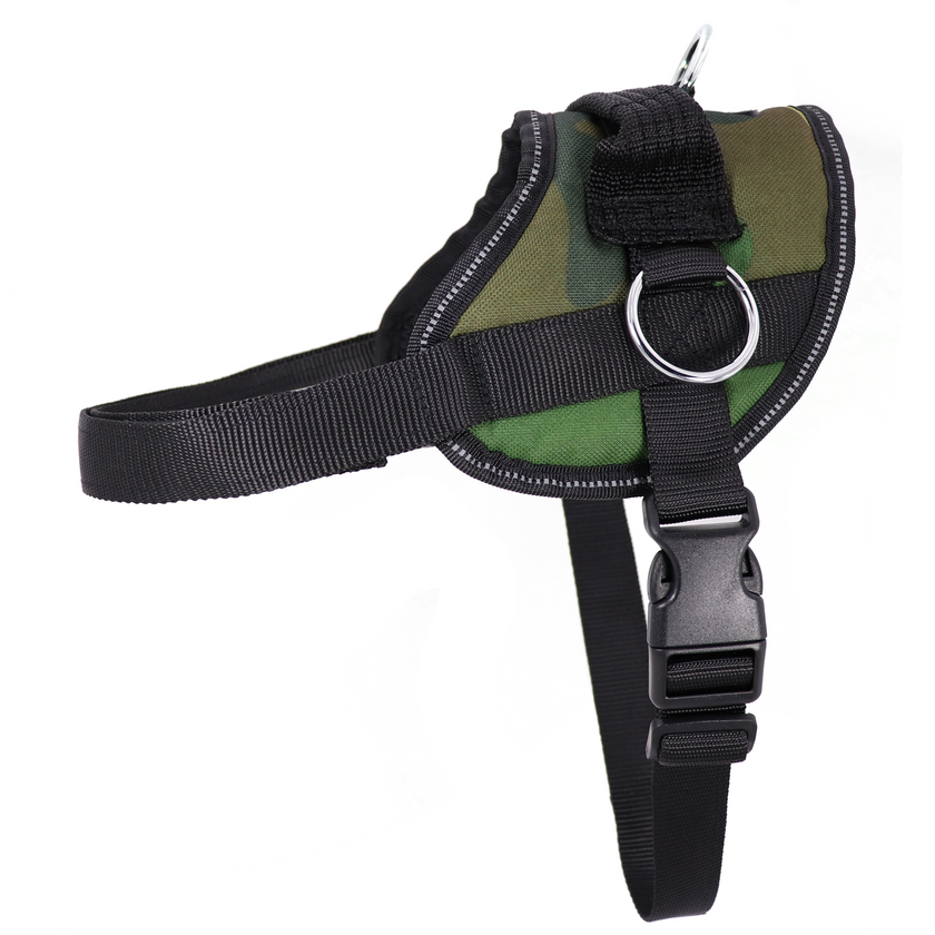 Reflective No Pull Harness: Purple Plaid Reflective No Pull Harness / XL