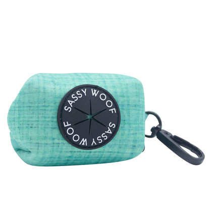 Dog Waste Bag Holder Wag Your Teal With Clasp