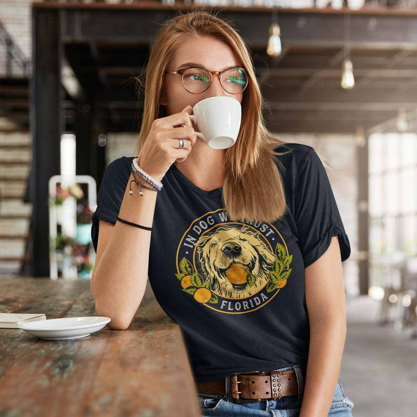 In Dog We Trust |Florida Golden Dog T-Shirt