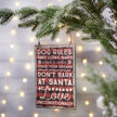 Dog Rules Ornament