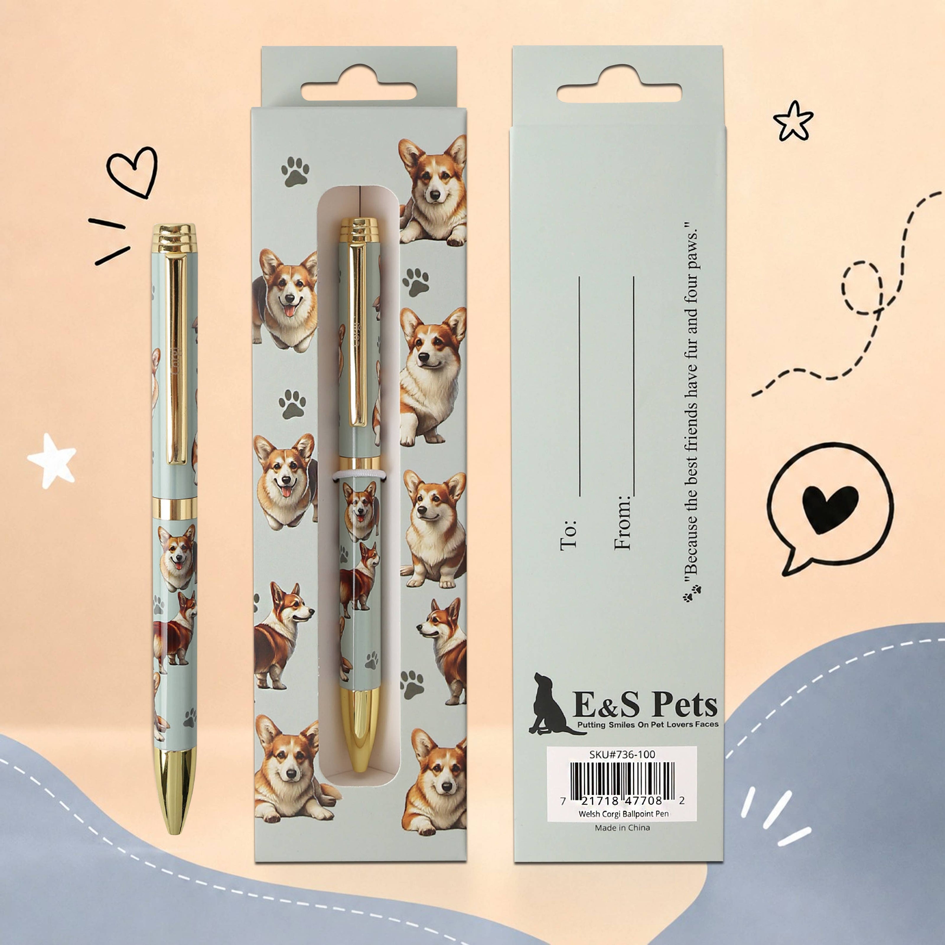 Corgi Welsh Pet Lover Ballpoint Pen