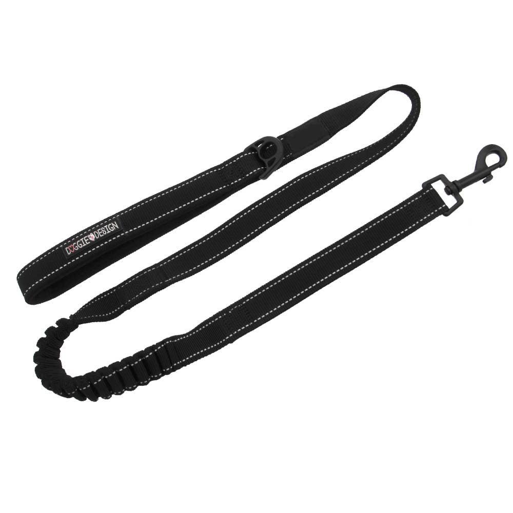 Dog Leash Black Soft Pull Traffic Dog Leash