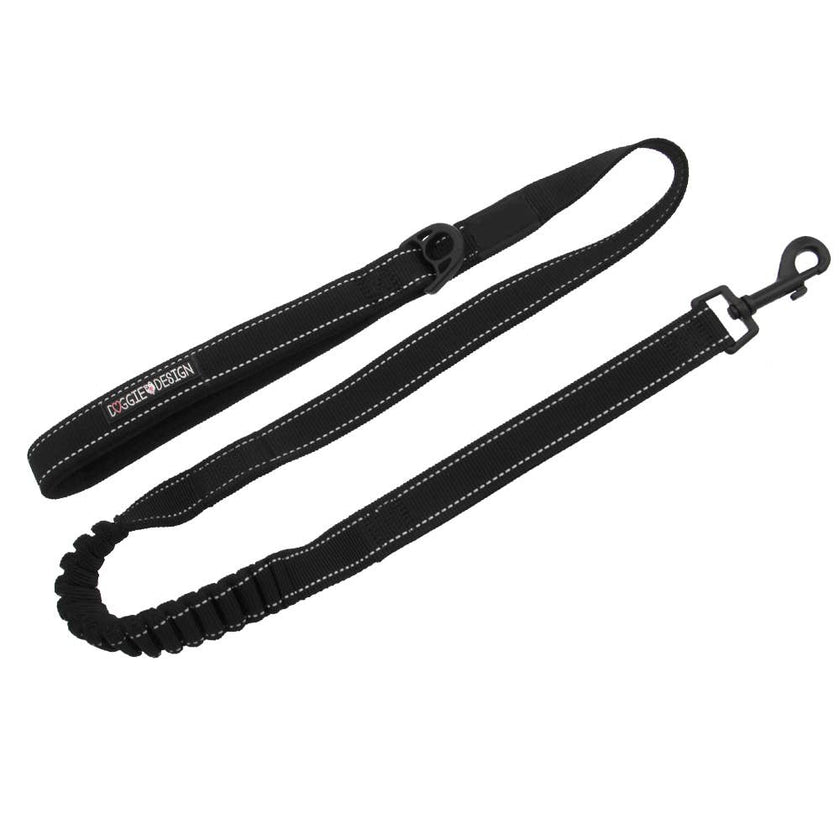 Dog Leash Black Soft Pull Traffic Dog Leash