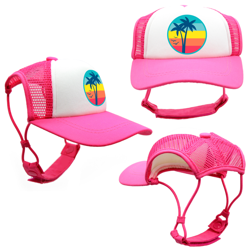 Trucker Hat for Dogs/Cats- Palm Trees