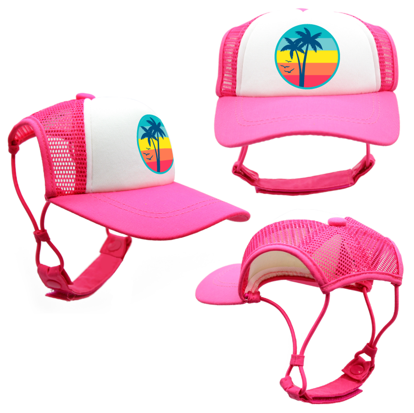 Trucker Hat for Dogs/Cats- Palm Trees