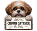 Shih Tzu Tan and White Chip Clip
