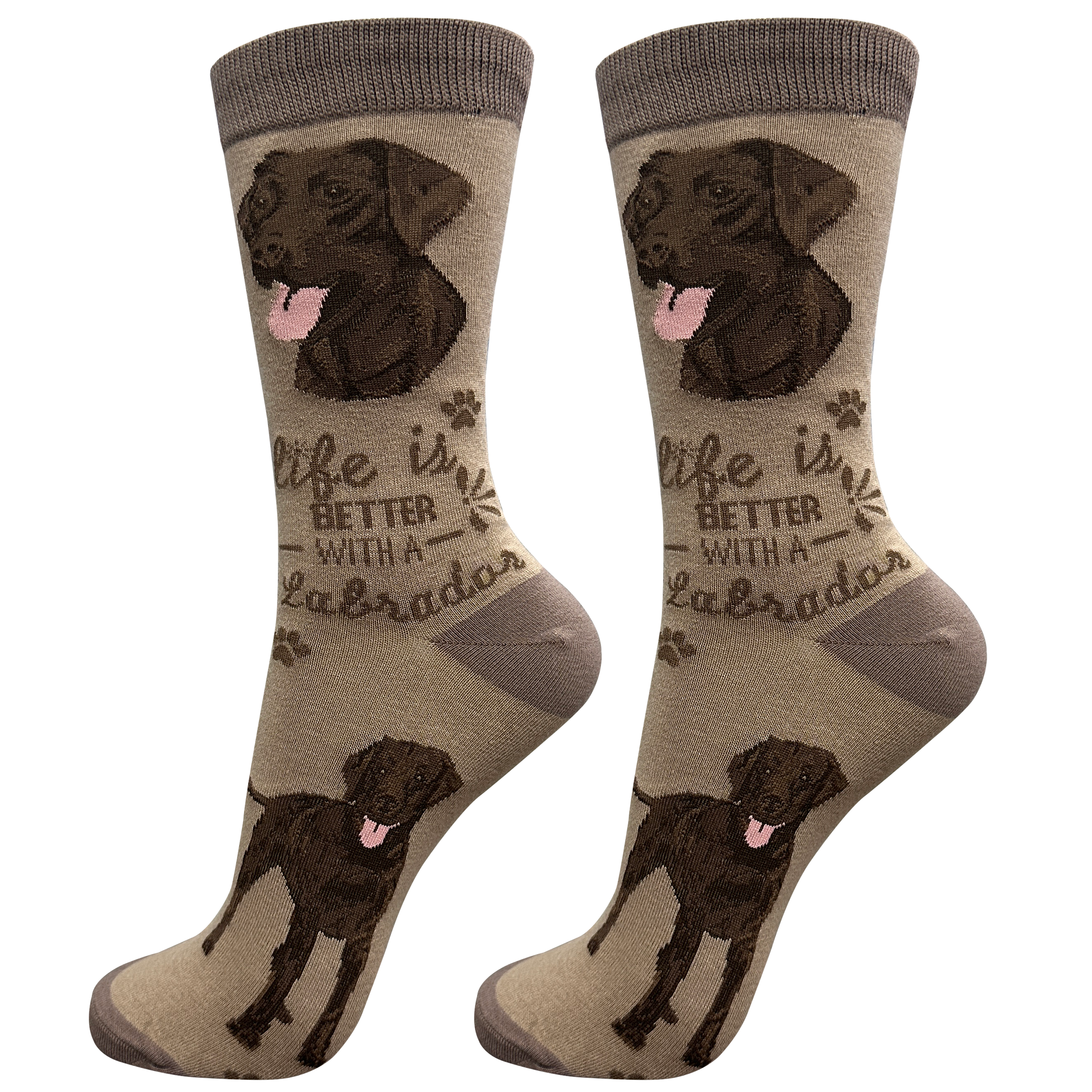 Labrador Chocolate Dog Socks Unisex