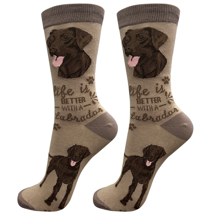 Labrador Chocolate Dog Socks Unisex