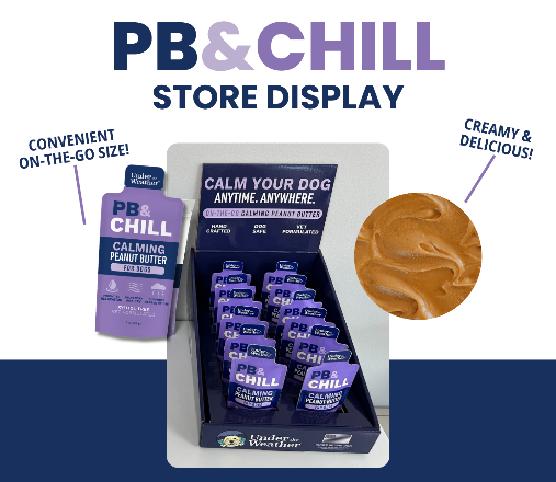 Dog Treat Under the Weather PB & Chill Calming Peanut Butter