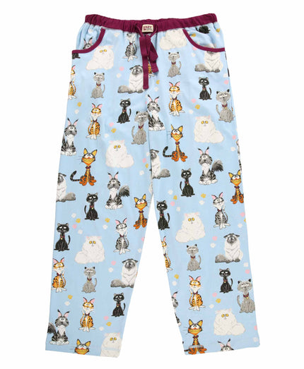 PJ Pants Catitude Blue Women's Pajama Pant