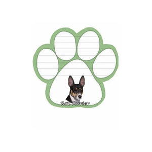 Rat Terrier Paw Print Note Pad