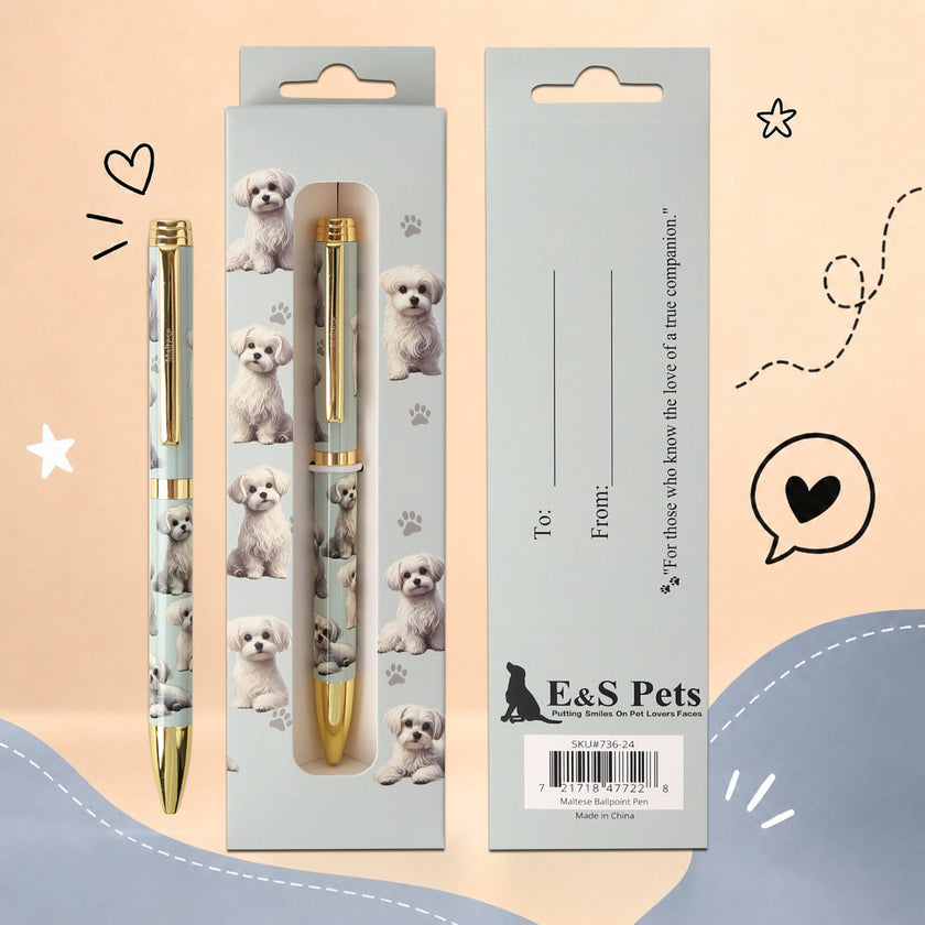 Maltese Pet Lover Ballpoint Pen