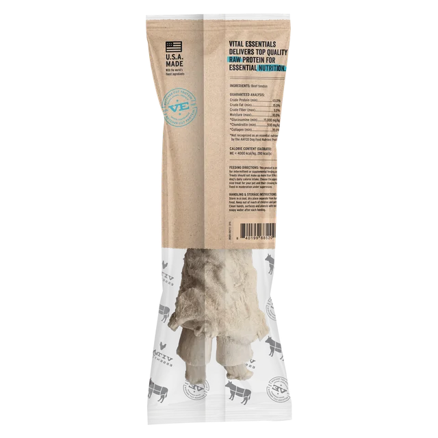 Dog Treat Vital Essentials RAW BAR Freeze-Dried Raw Beef Tendon Dog Treat, 1.76 oz