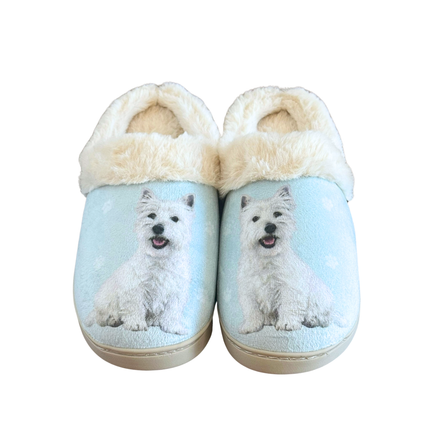 Westie Dog Pet Lovers Comfy Snuggs Slippers