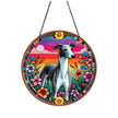 Italian Greyhound Acrylic Suncatcher with Chain