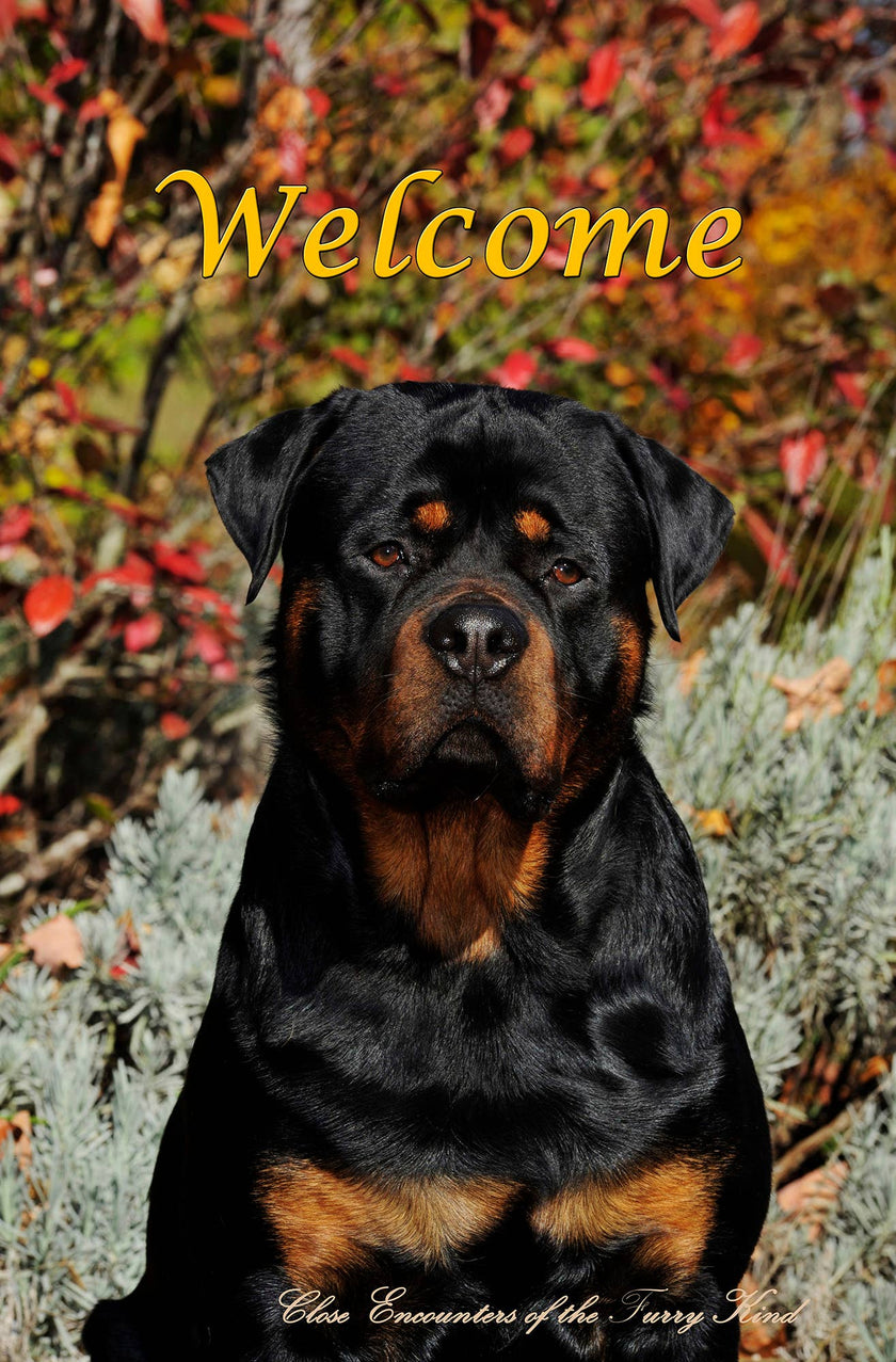 Rottweiler -  CEFK Welcome Photo House Flag