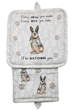 Australian Cattle Dog, oven mitt set