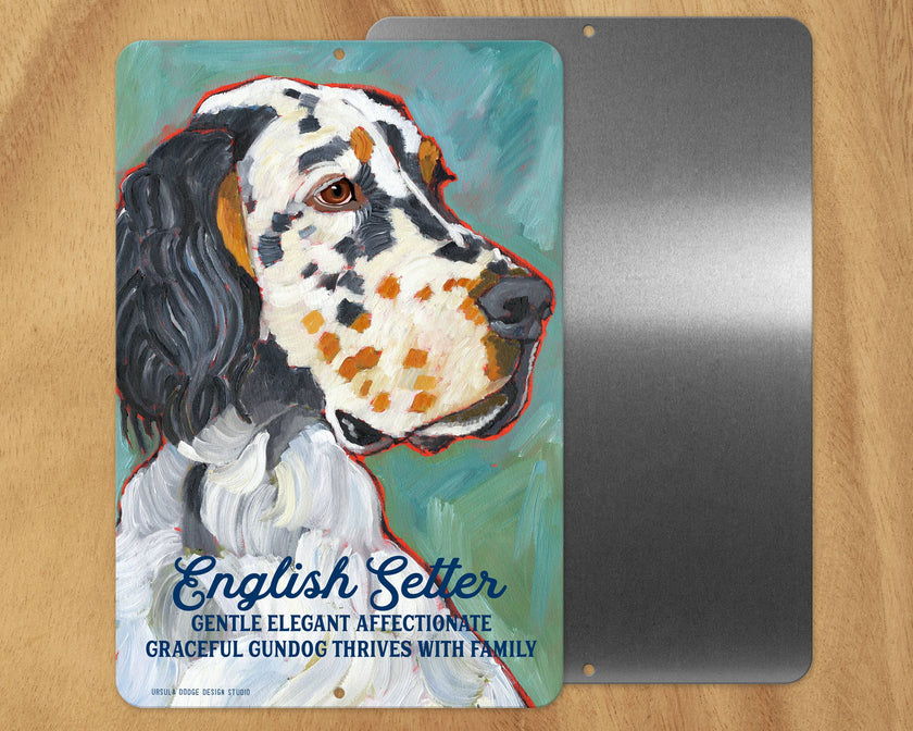 DOG METAL SIGNS A-G