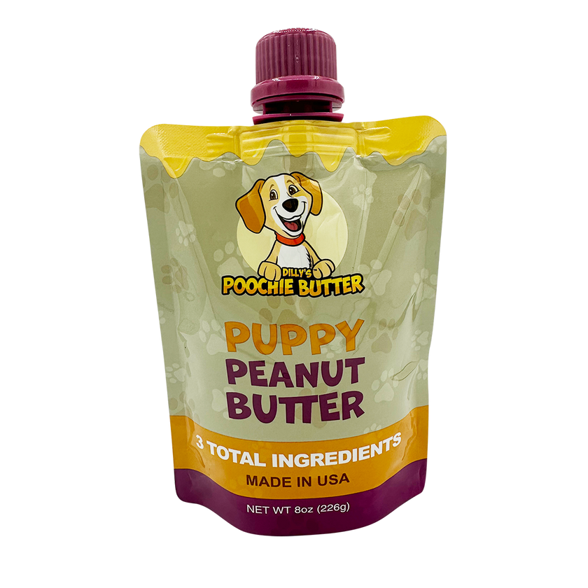 8oz Puppy Peanut Butter Squeeze Pack