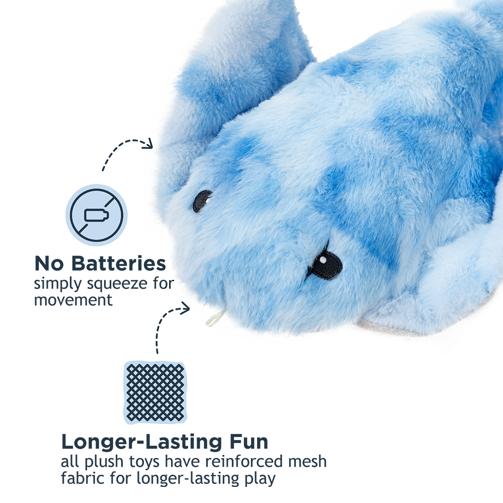 Dog Toy Manta Ray Animated Plush Dog Toy