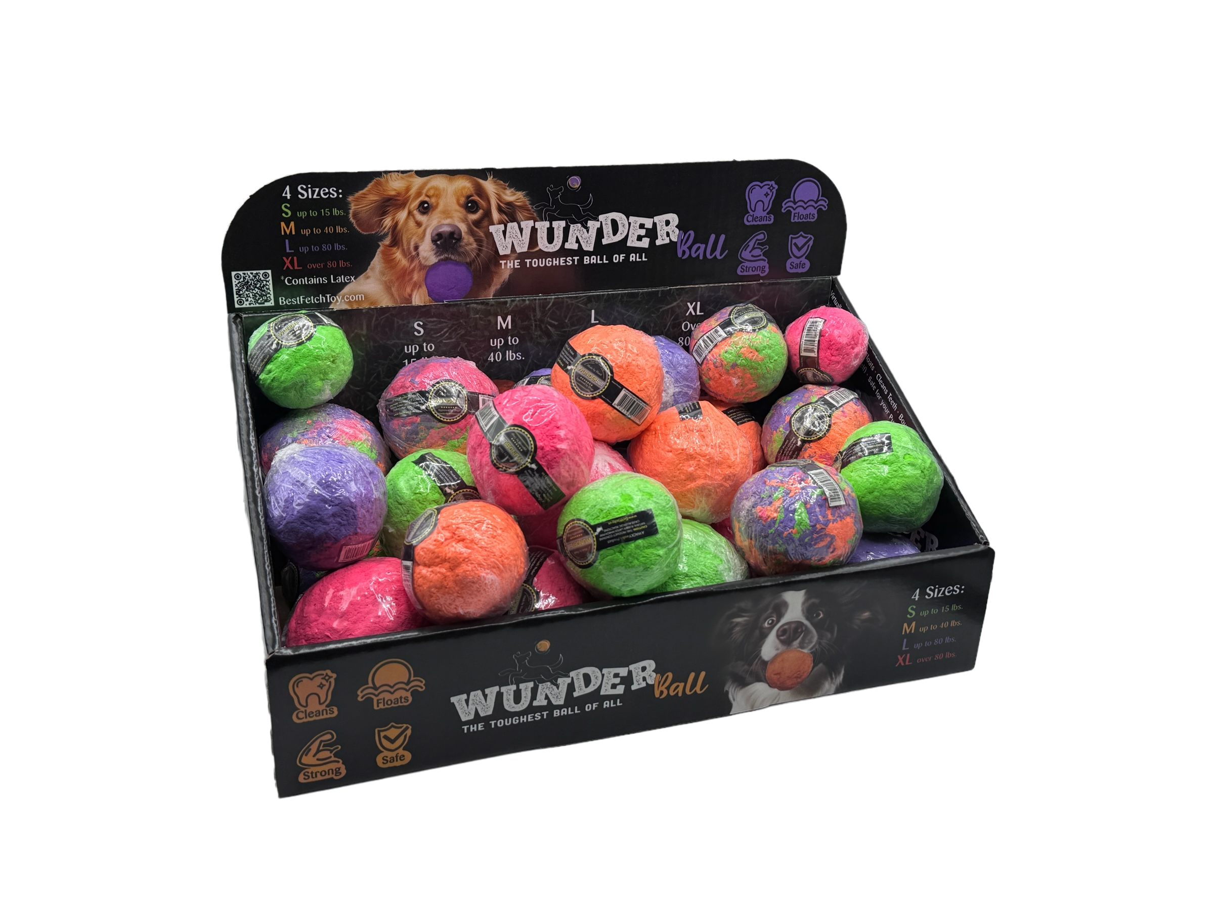 WUNDERball 36 Pack Dog Toy Wholesale Display