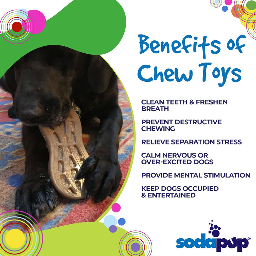 SP Nylon Peanut Dog Chew Toy - Medium/Large - Brown