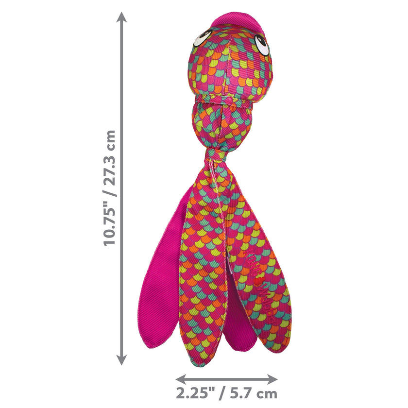 Dog Toy Fish Wubba Finz Dog Tug Toy Pink Small