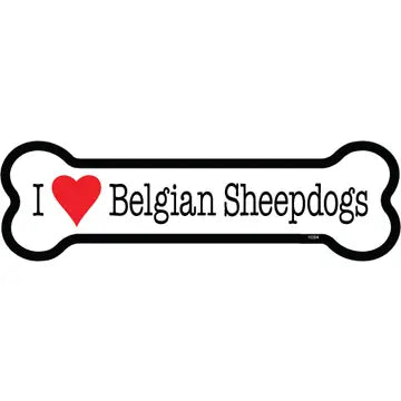 Belgian Sheepdog - Bone Shaped Magnet