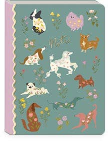 Dogs Floral Flower Pets Soft Cover Journal