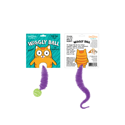 Wiggly Ball Solid Marbled Cat Toy Bouncy Ball
