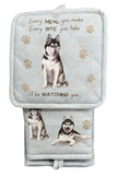 Husky, oven mitt set