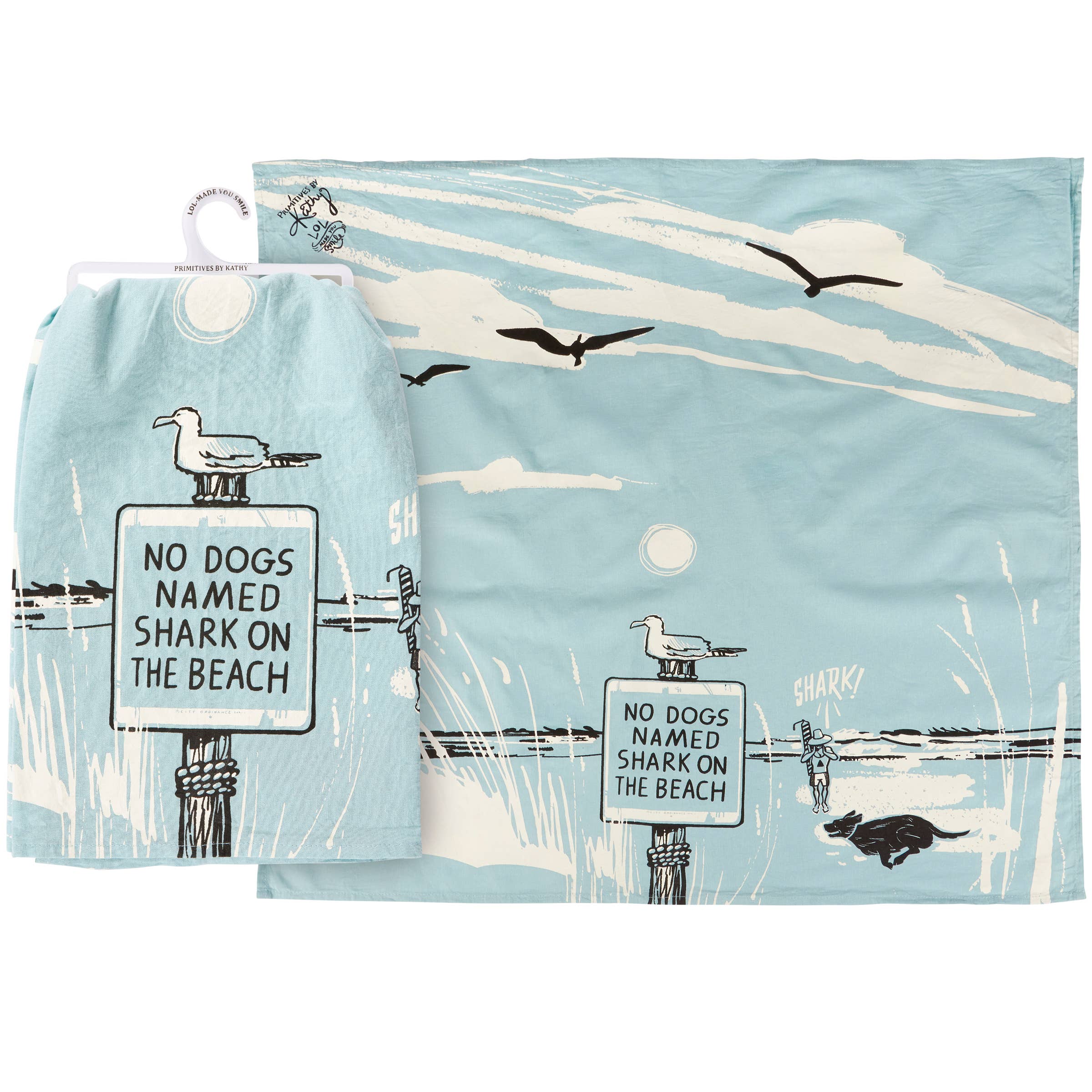 No Dogs Named Shark Kitchen Towel