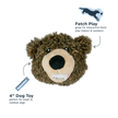 Grizzly 2-in-1 Fetch Ball Dog Toy