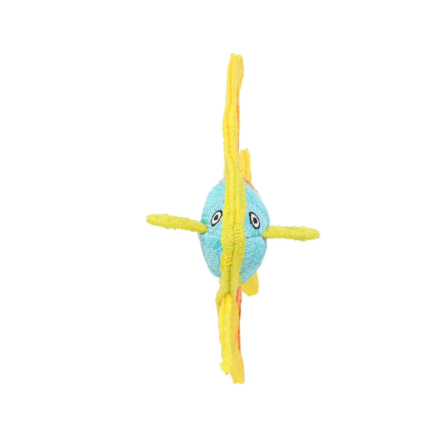 DuraForce Jr Angel Fish - Orange, Durable, Squeaky Dog Toy