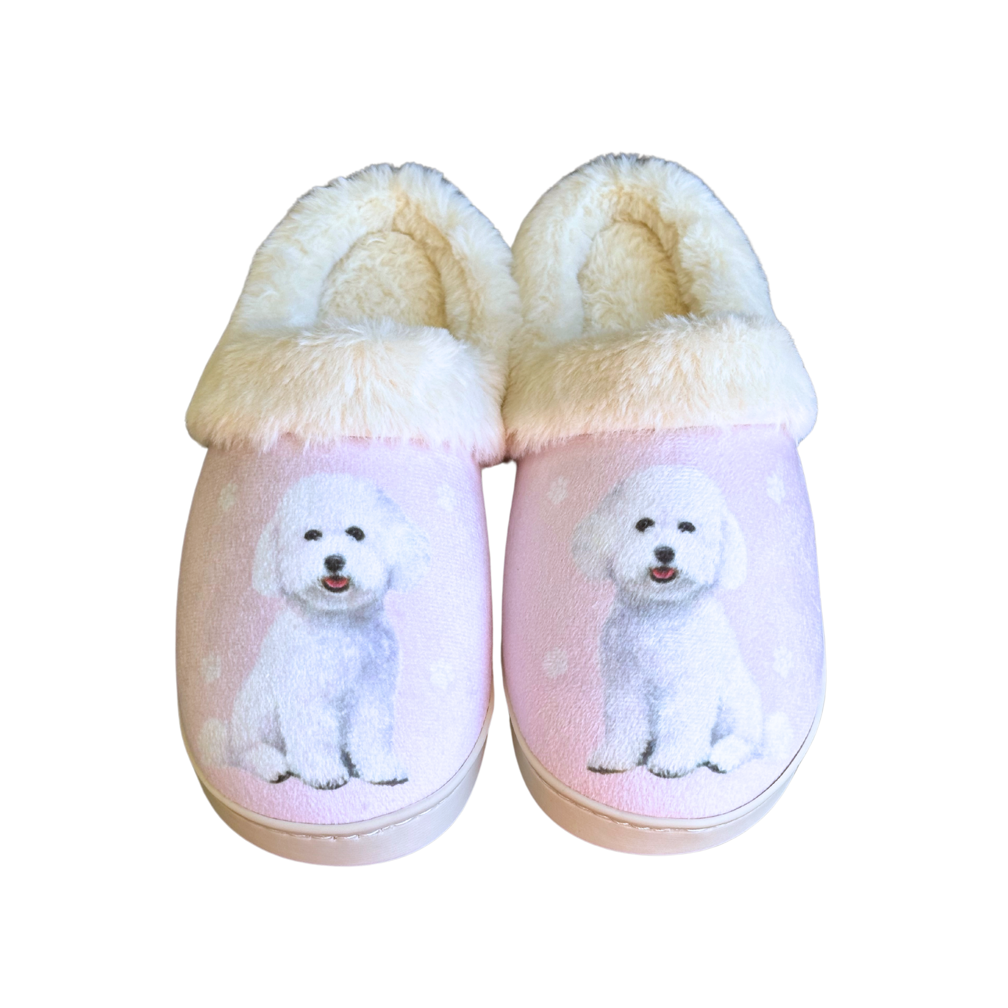 Bichon Frise Dog Pet Lovers Comfy Snuggs Slippers