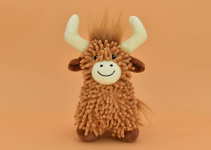 Multipet Floppy Highland Cow Dog Toy 10