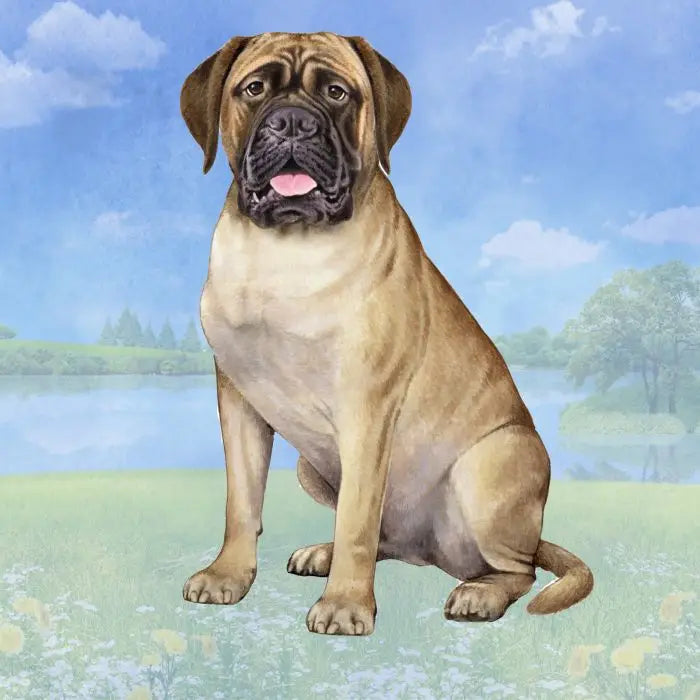 Bull Mastiff Square Coaster