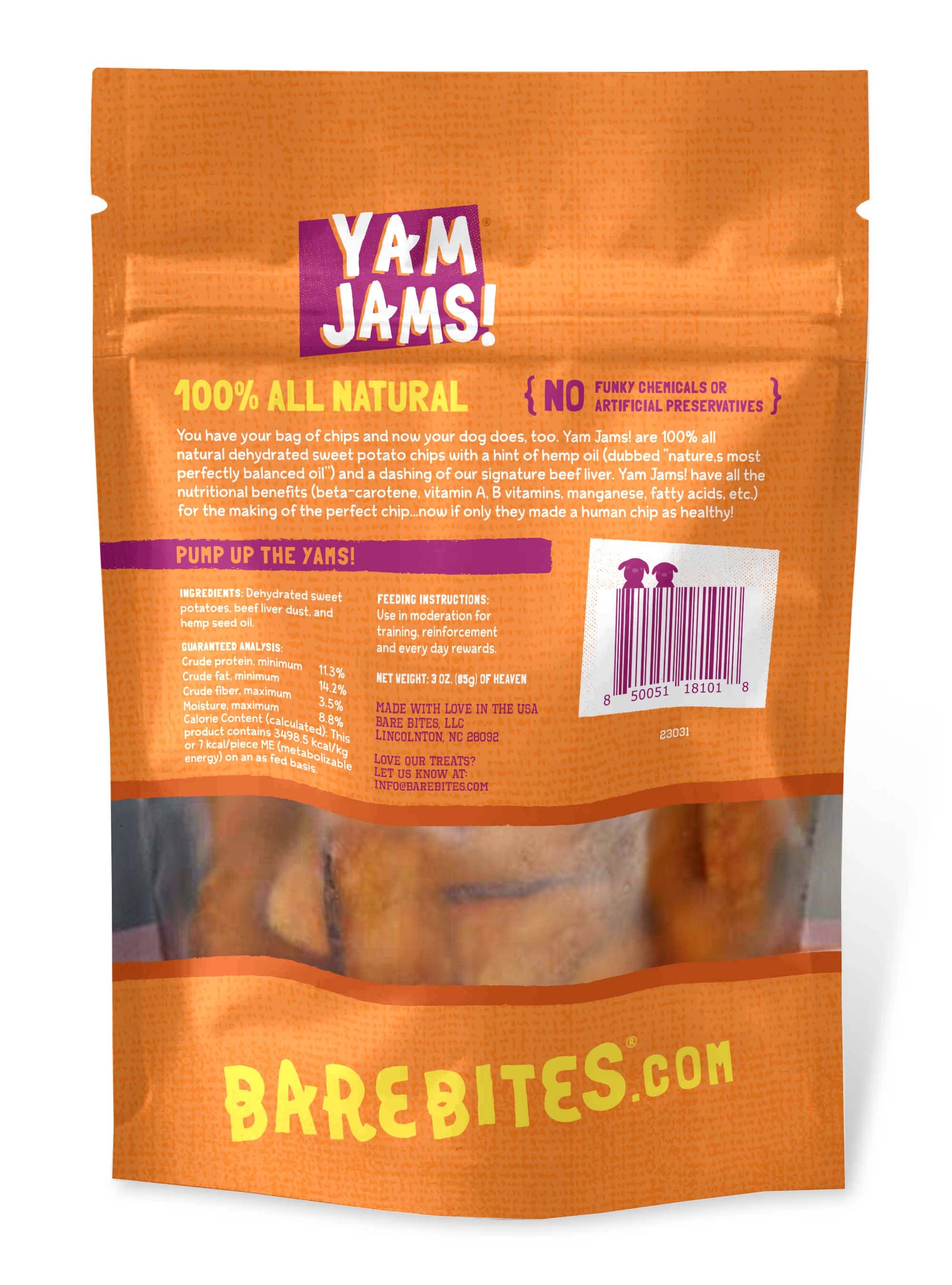 3 oz Yam Jams Stand-Up Pouch Bag - Item# 23031