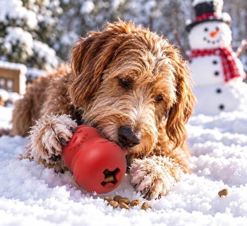 Snowman Dog Toy Durable Christmas Chew Toy