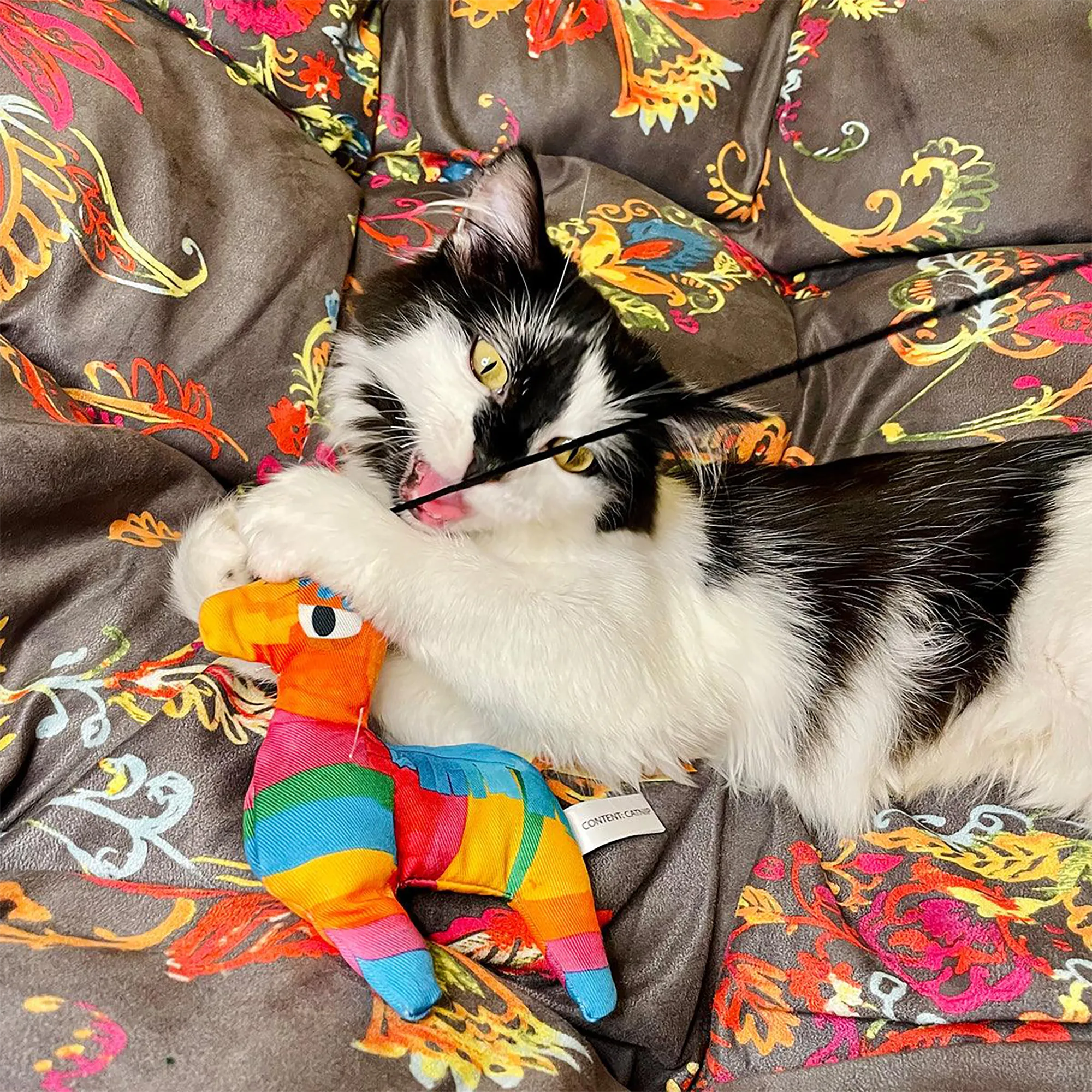 Meowijuana® Get Smashed Llama Piñata Refillable Wand Cat Toy