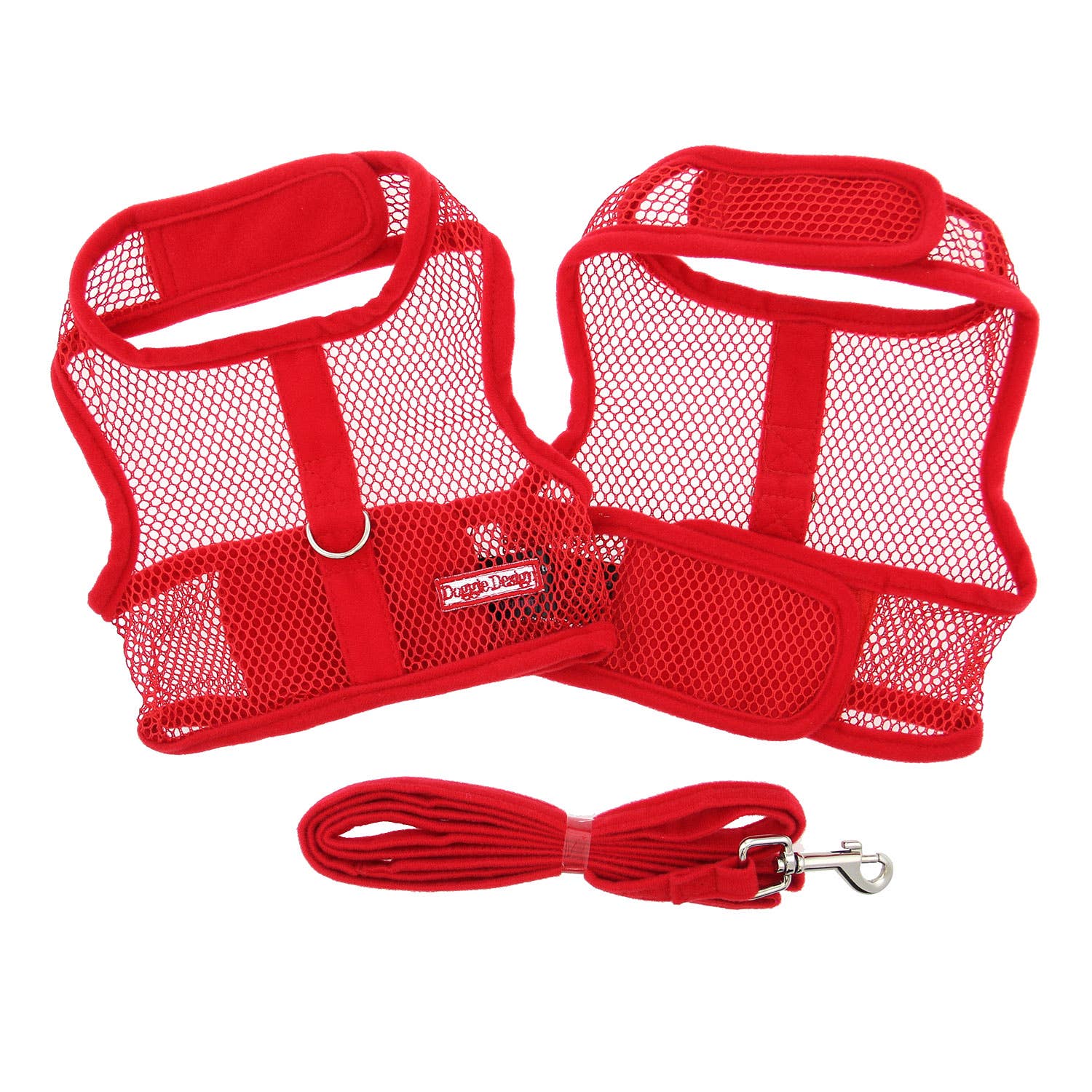 Cool Mesh Dog Harness - Solid Red