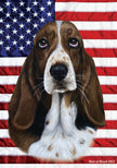 Basset Hound All-American III Garden Flag
