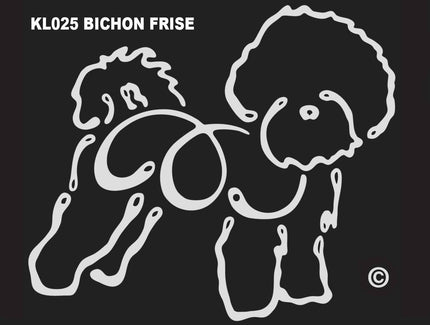 Bichon Frise K-line Window Tattoo