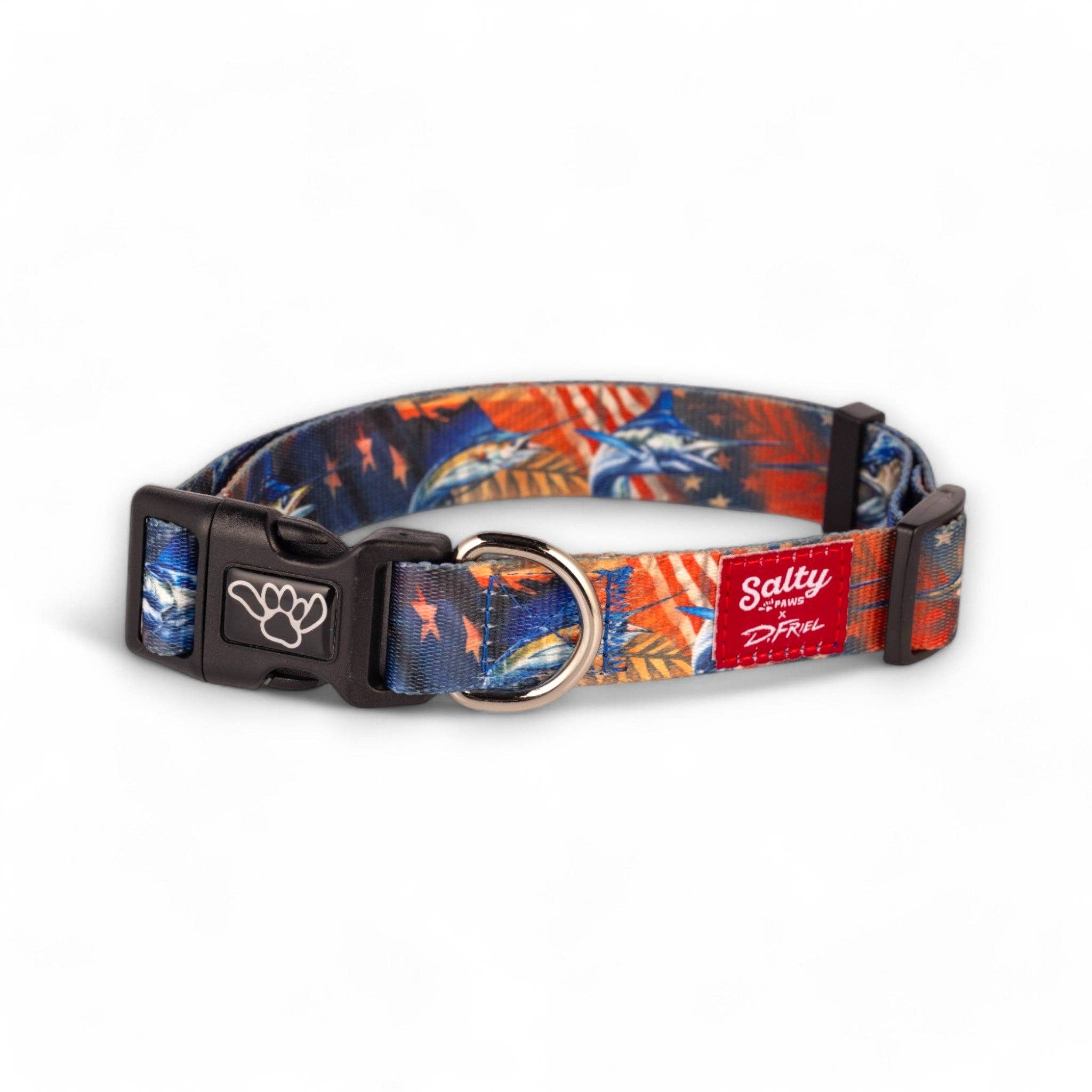 Billfish Print Dog Collar