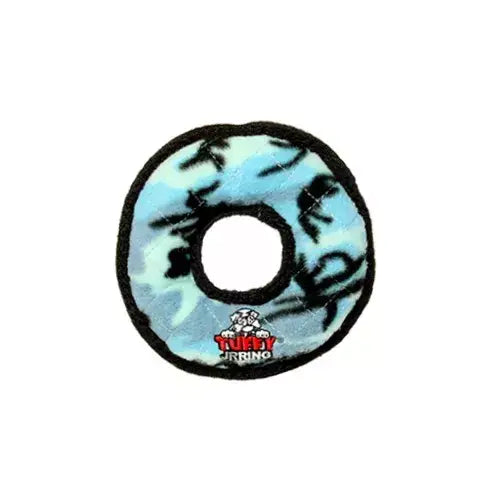 Tuffy Jr Ring - Blue Camo, Durable, Squeaky Dog Toy