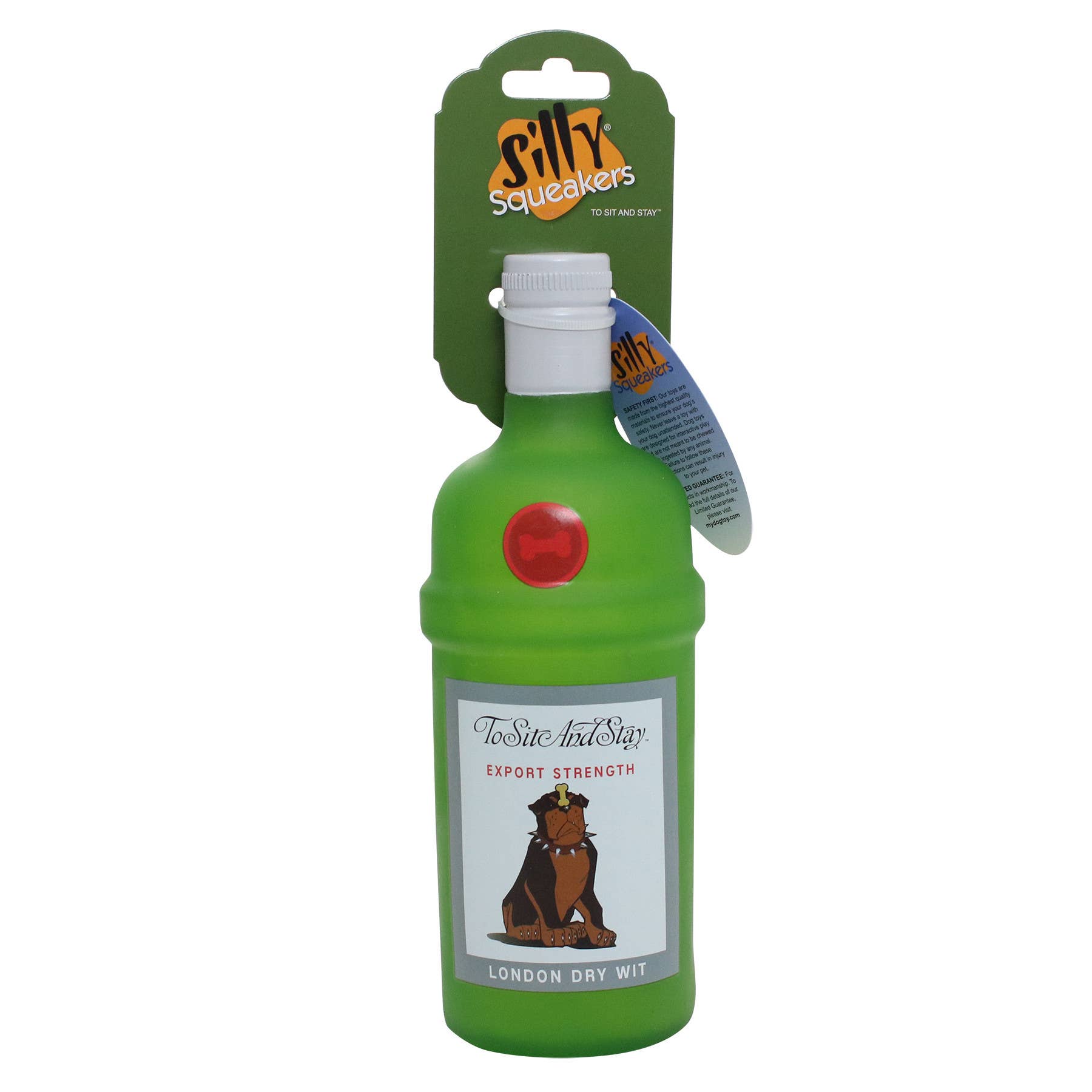 Silly Squeaker Liquor Bottle To Sit & Stay, Squeaky Dog Toy