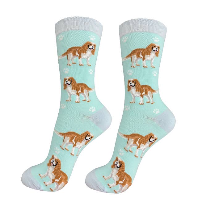 King Charles Cavalier Dog Socks Unisex