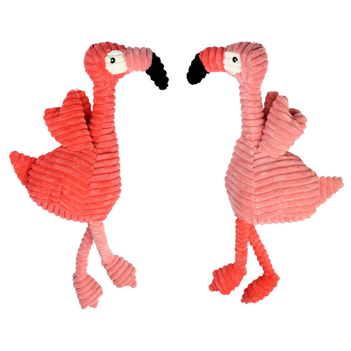 Dog Toy Pink Flamingo Multipet Corduroy Flamingo Plush 17