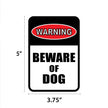 Warning - Beware of Dog Mini Garden Sign